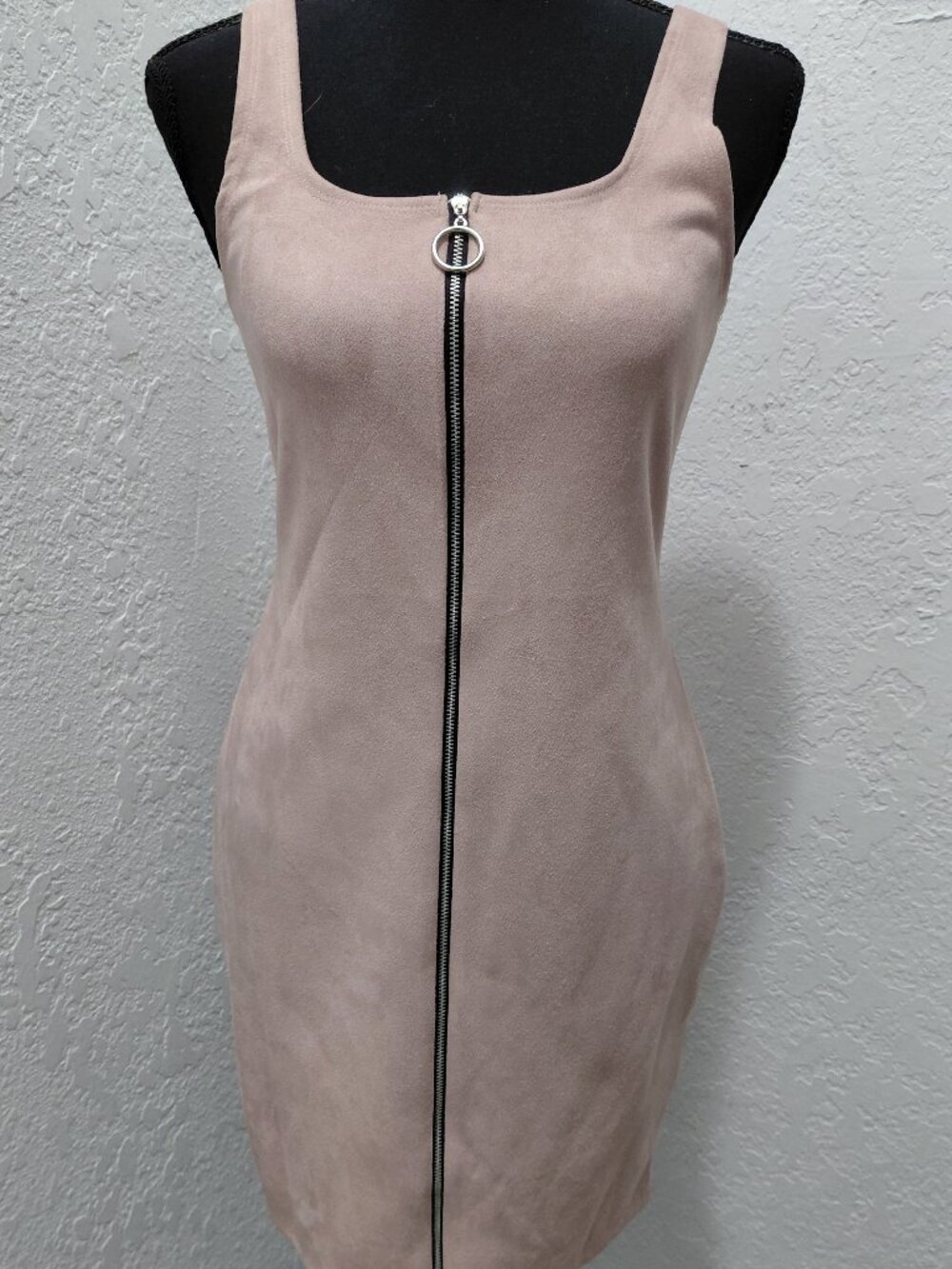 Popular Basics Pale Pink Suede Super Soft Dress. Size M
